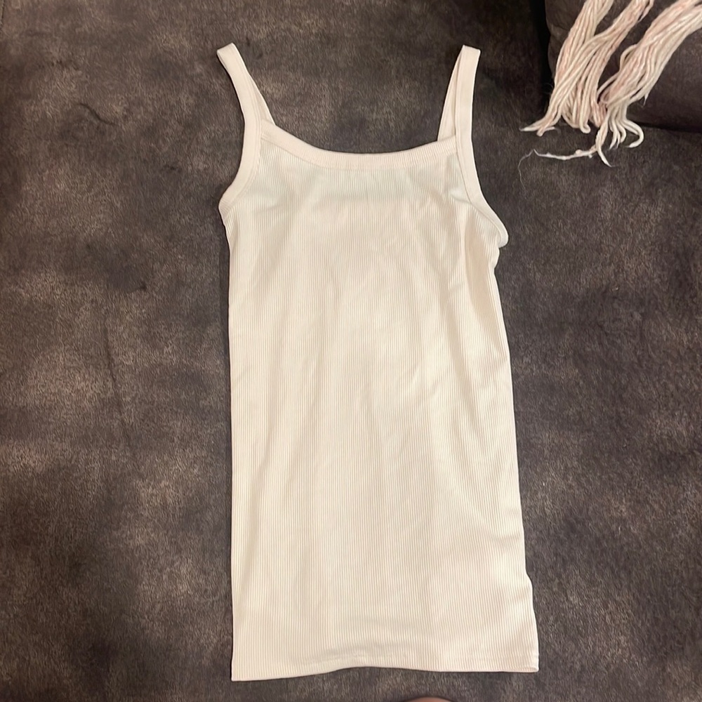 No Boundaries beige tank top
